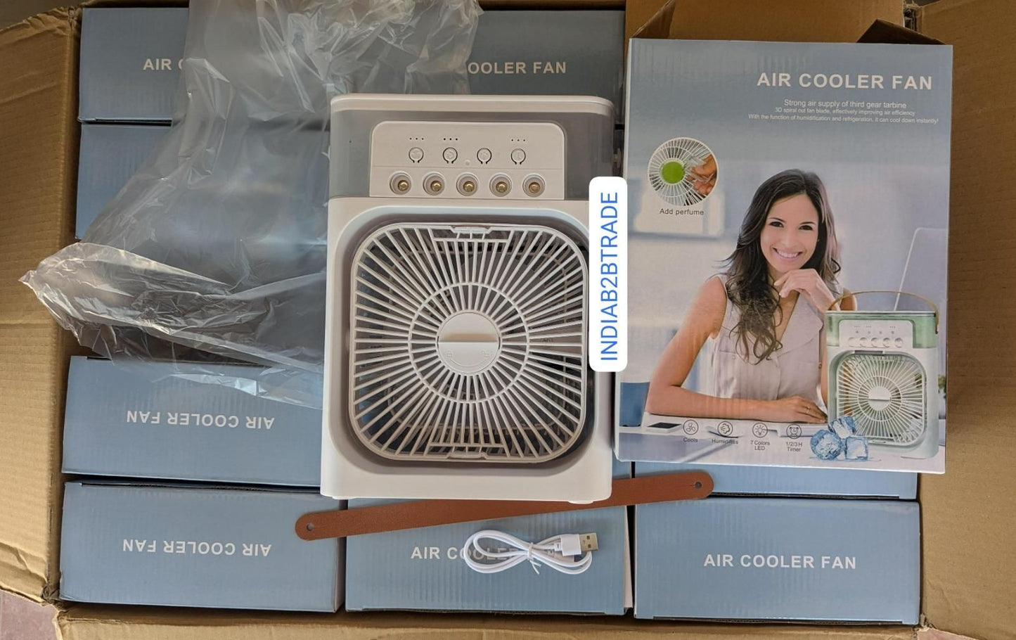 AIRCHARGE USB PORTABLE FAN WITH SPRAY MIST