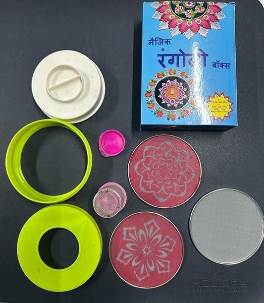 Rangoli Making Kit Includes Magic Tool (4 inch) beautiful Design